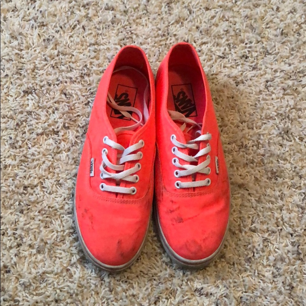 Bright Orange Vans